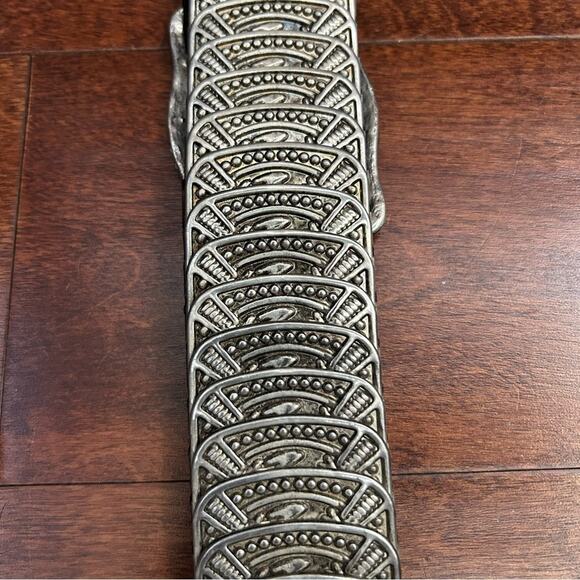 Vintage Silver and Rhinestone Embellished Stretchy Belt main image 8